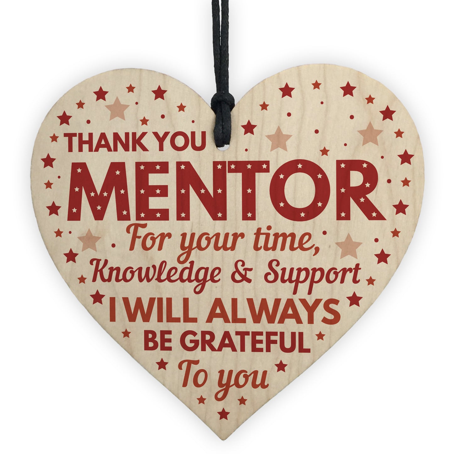 Thank You Gift For Teacher Mentor Wood Heart Sign Leaving Gifts