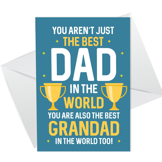 Birthday Fathers Day Card For Dad And Grandad Card For Him Men