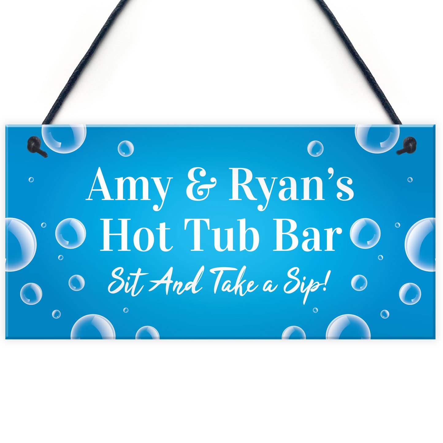 Personalised Hot Tub Bar Signs Novelty Home Bar Garden Sign Hot