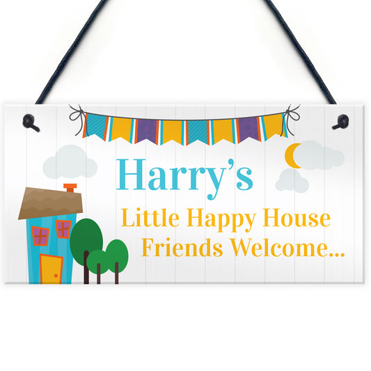 Playhouse Wendy House Sign Bedroom Plaque PERSONALISED