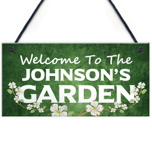 Personalised Garden Welcome Signs Novelty Garden Shed Decor
