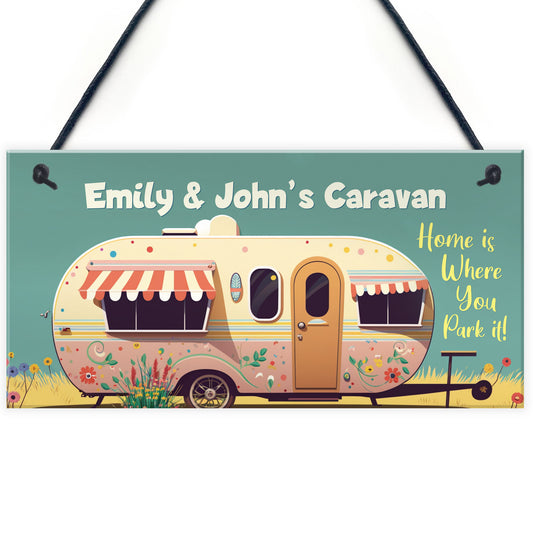 Personalised Caravan Sign Home Decor Accessories For Caravan