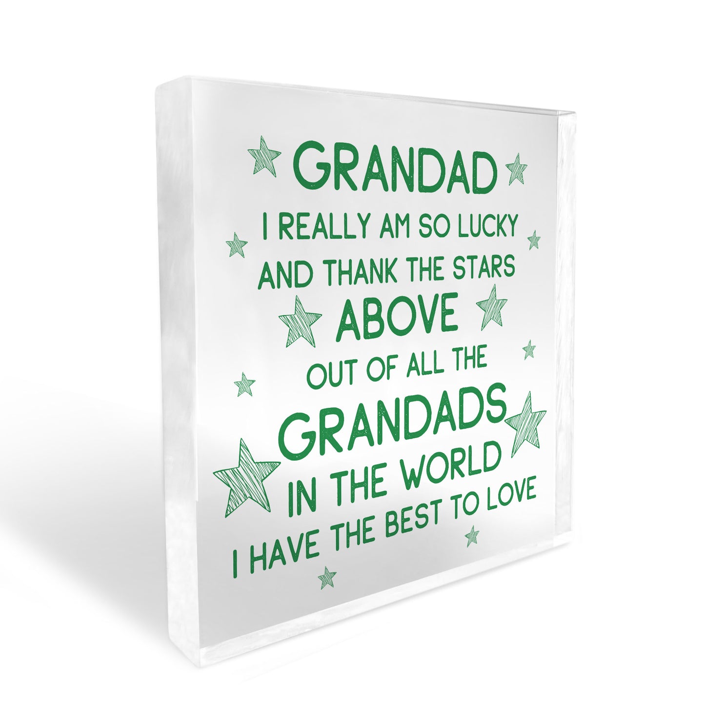 Grandad Gifts Acrylic Block Grandad Christmas Birthday Gifts