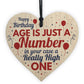 30th 40th 50th 60th Birthday Gifts For Men Women Wood Heart Sign