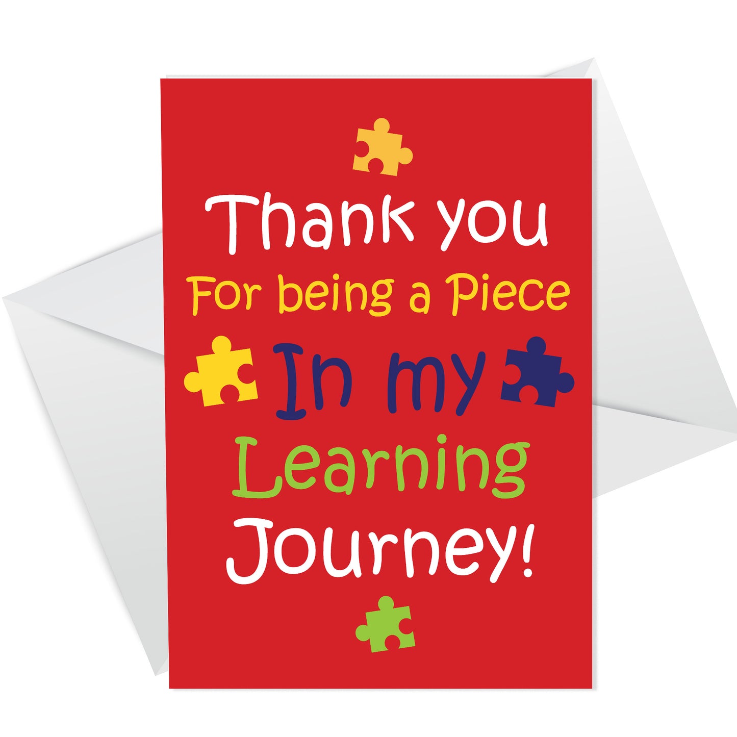 End of Term Thank You Card For Teacher Teaching Assistant Card