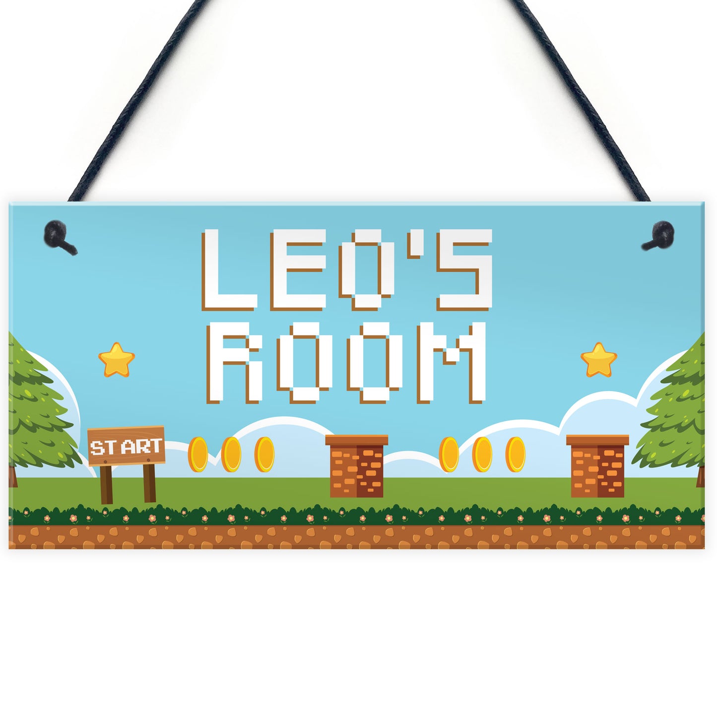 Gaming Sign Personalised Boys Bedroom Sign Wall Decor Retro Gift