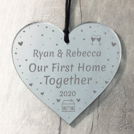 Moving In Gift For Friend Hanging Heart Plaque New Home Gift