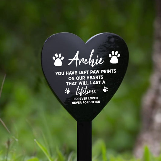 Memorial Plaque For Pet Dog Personalised Grave Marker Gifts