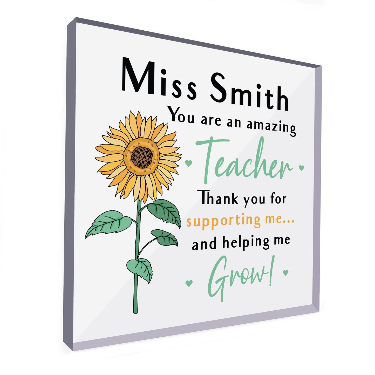 Thank You Teacher Gifts PERSONALISED School Leaving Gifts