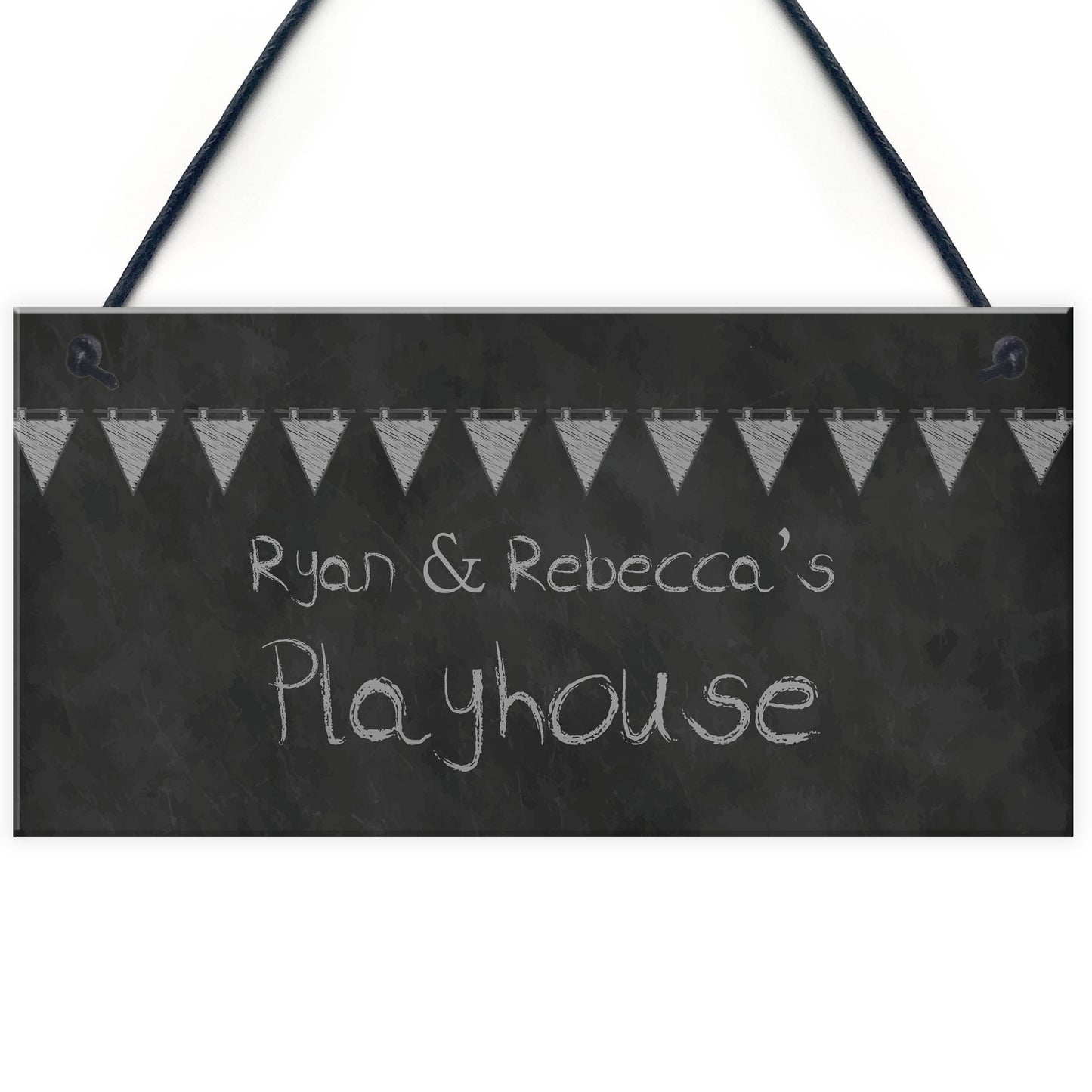 Chalkboard Effect Playhouse Sign PERSONALISED Den Room Sign