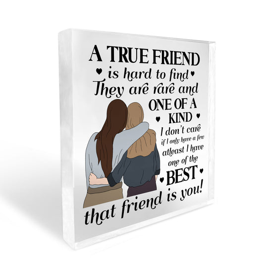 Gift For Best Friend TRUE FRIEND Gift Plaque Friendship Sign