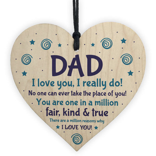 Dad Gift For Birthday Fathers Day Gift I LOVE YOU Gift Daughter