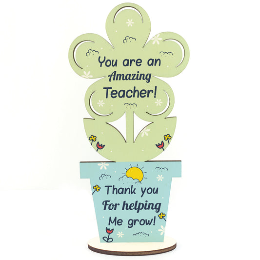 Amazing TEACHER GIFTS Wooden Flower Thank You Gift For Teacher