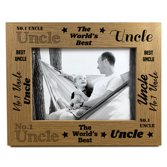 UNCLE PHOTO FRAME For Best Uncle Fathers Day Birthday Gift