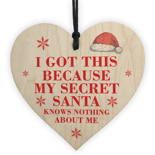 Secret Santa Gift Idea For Him Her Wood Heart Men Women