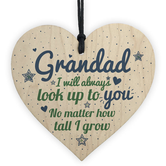 Gifts For Dad Grandad Grandpa Wooden Heart Birthday Men Gifts