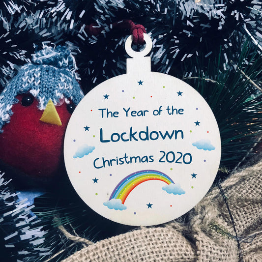 2020 Lockdown Christmas Bauble Christmas Tree Ornament Family