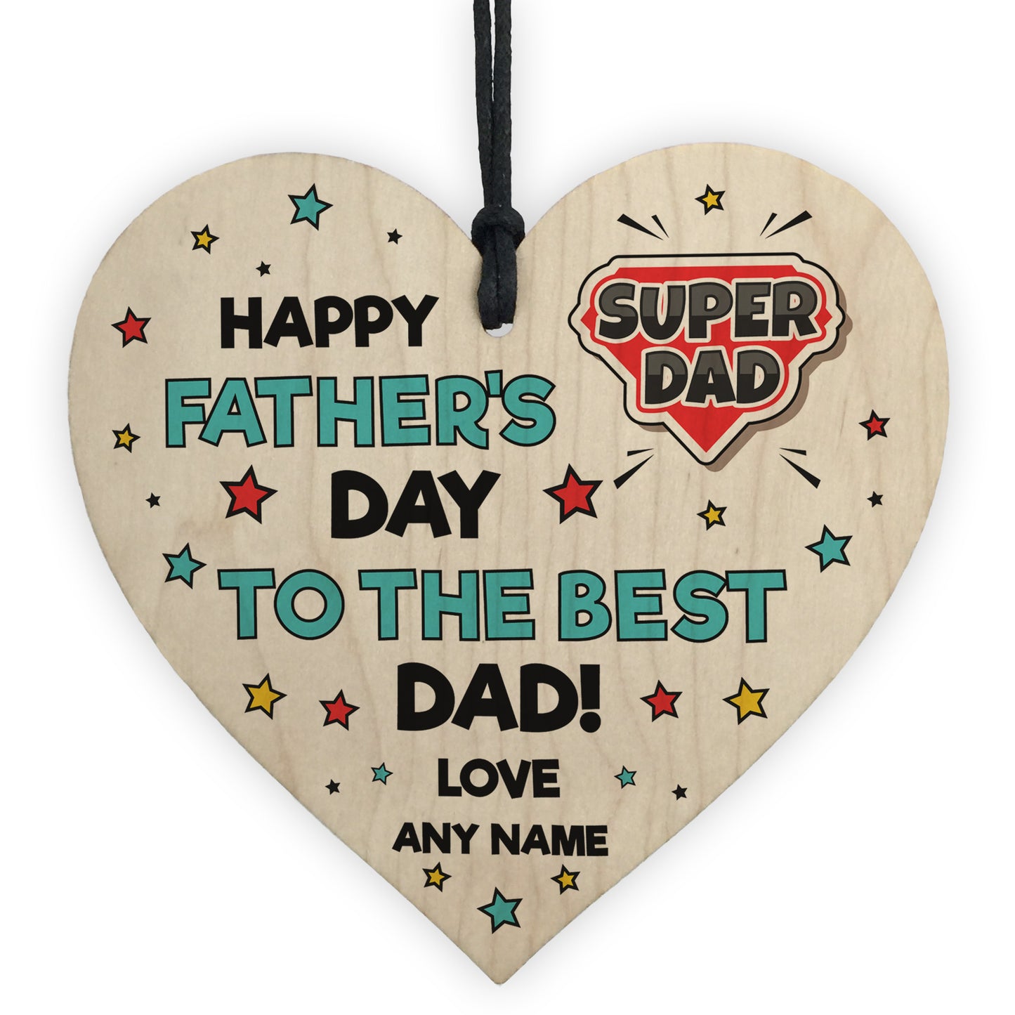 Fathers Day Gift Personalised Gift For Dad Daddy Wood Heart