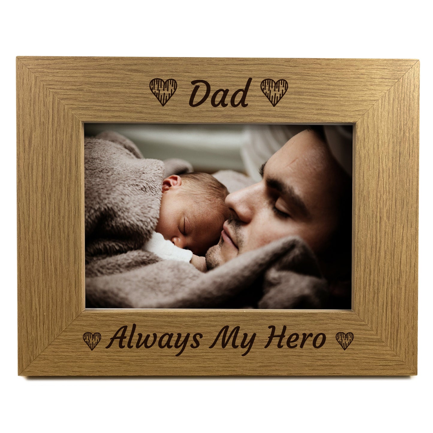 Fathers Day Gift For Dad Novelty Wooden Photo Frame Birthday