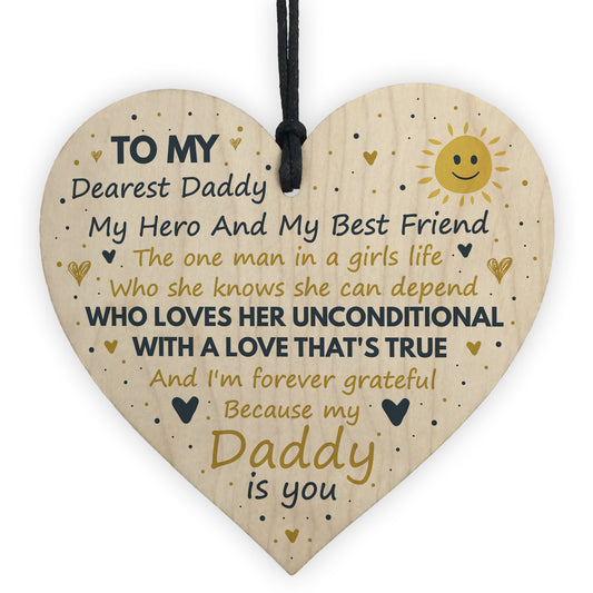 Dearest Daddy Fathers Day Gift From Daughter Dads Gifts