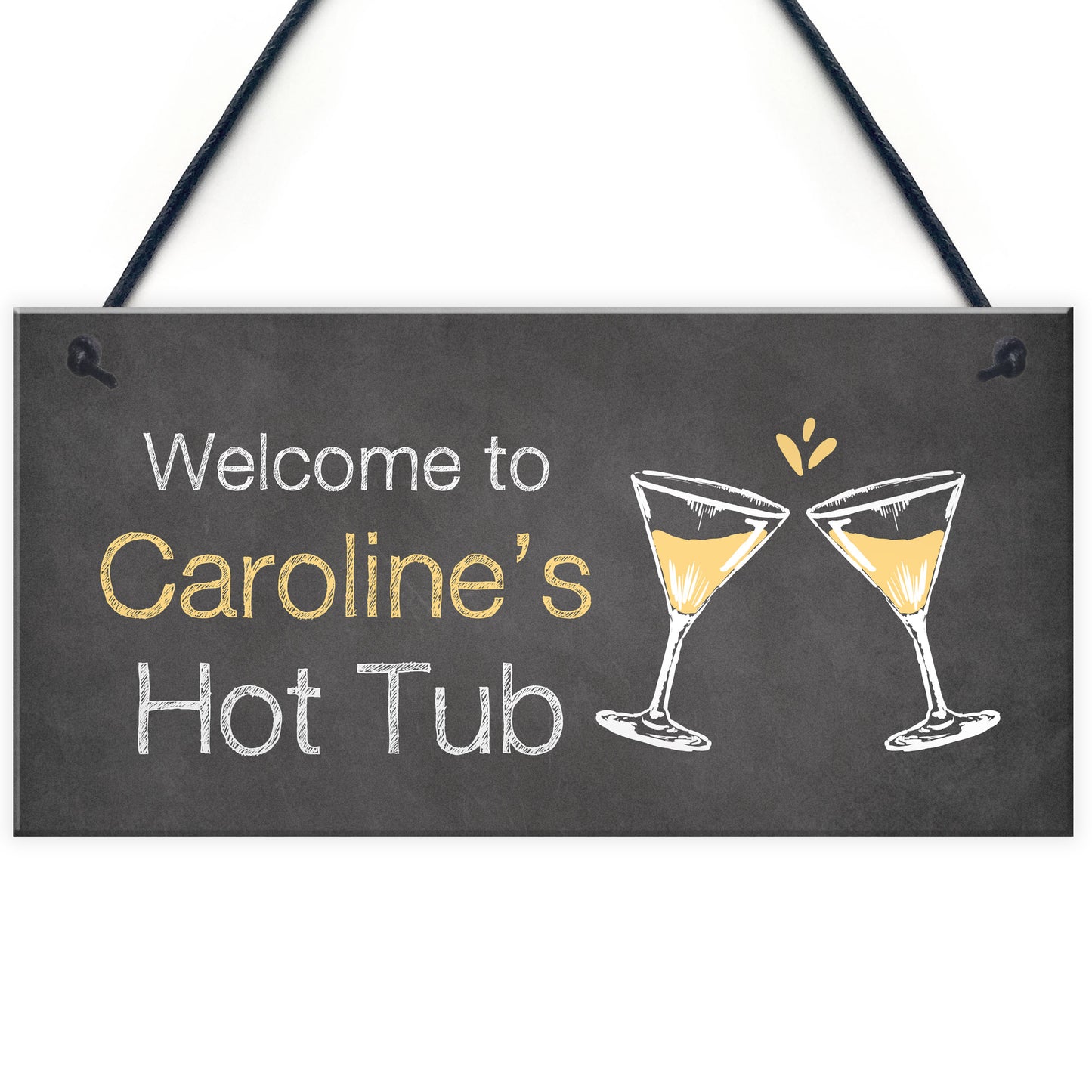 Shabby Chic Hot Tub Sign For Summerhouse Garden Shed Gift