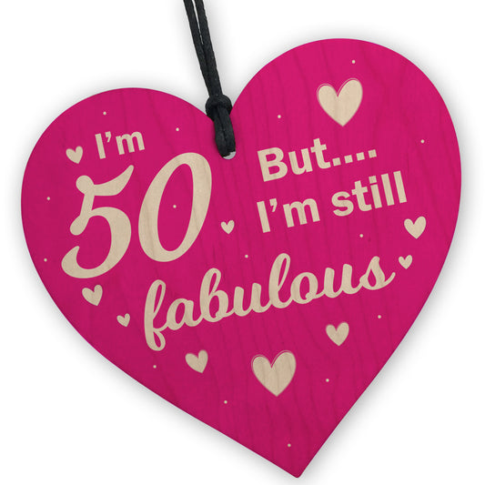 50 And Fabulous Funny 50th Birthday Gifts For Women Female