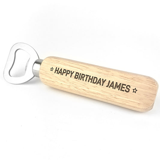 Personalised Birthday Gift For Him Engraved Opener Gifts