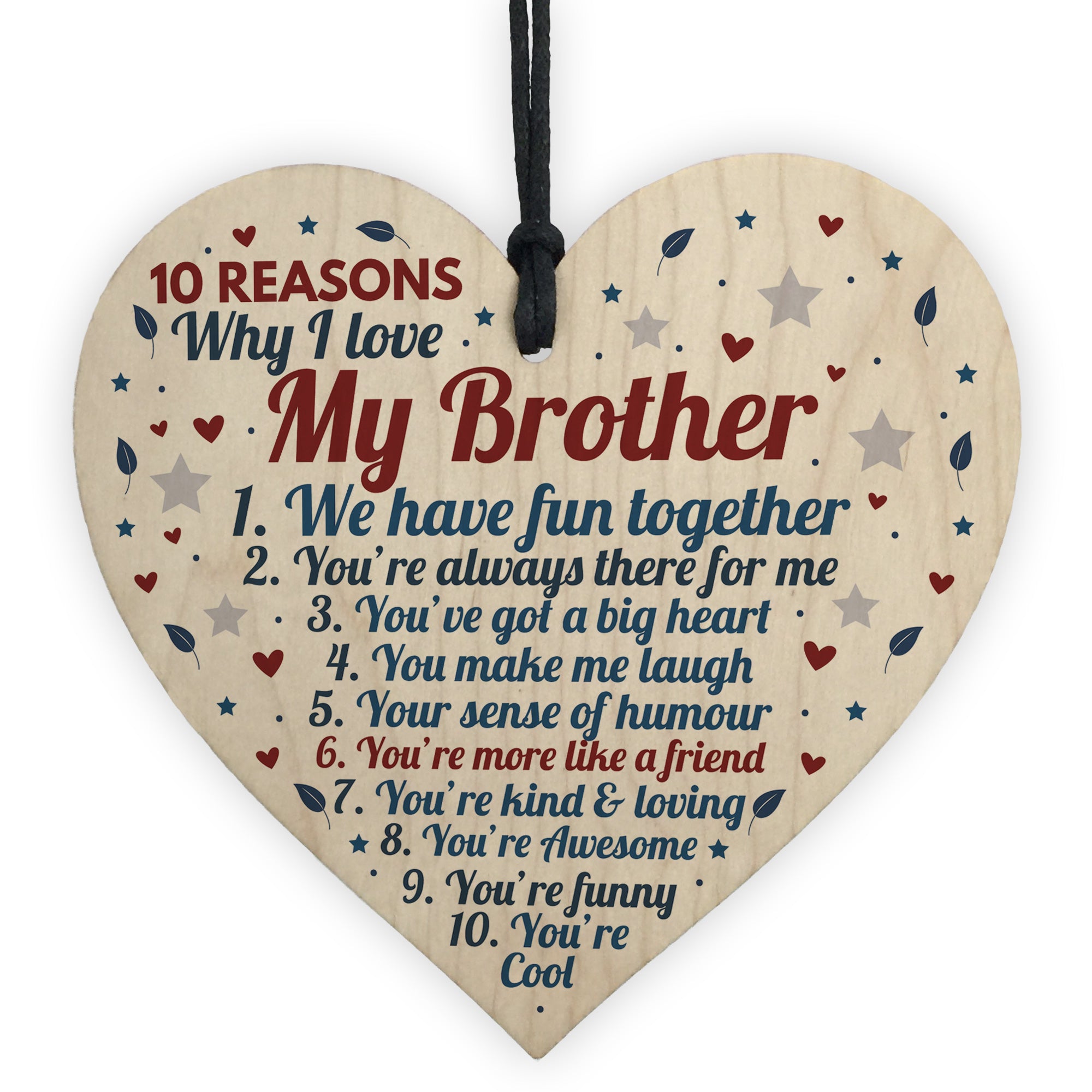 Brother Necklace, Always Will Love You, Birthday Gift For Brother, To –  Rakva
