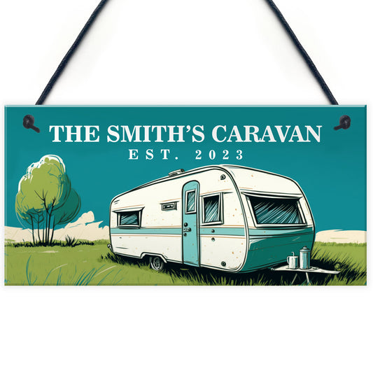 Personalised Caravan Sign Accessories Home Decor Caravan Lover