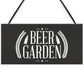 Beer Garden Sign Chic Style Hanging Plaque Pub Bar Alcohol Gift