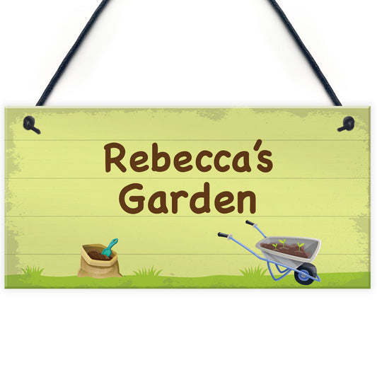 Garden Lover Gift Hanging Plaque Personalised Garden Sign Gift