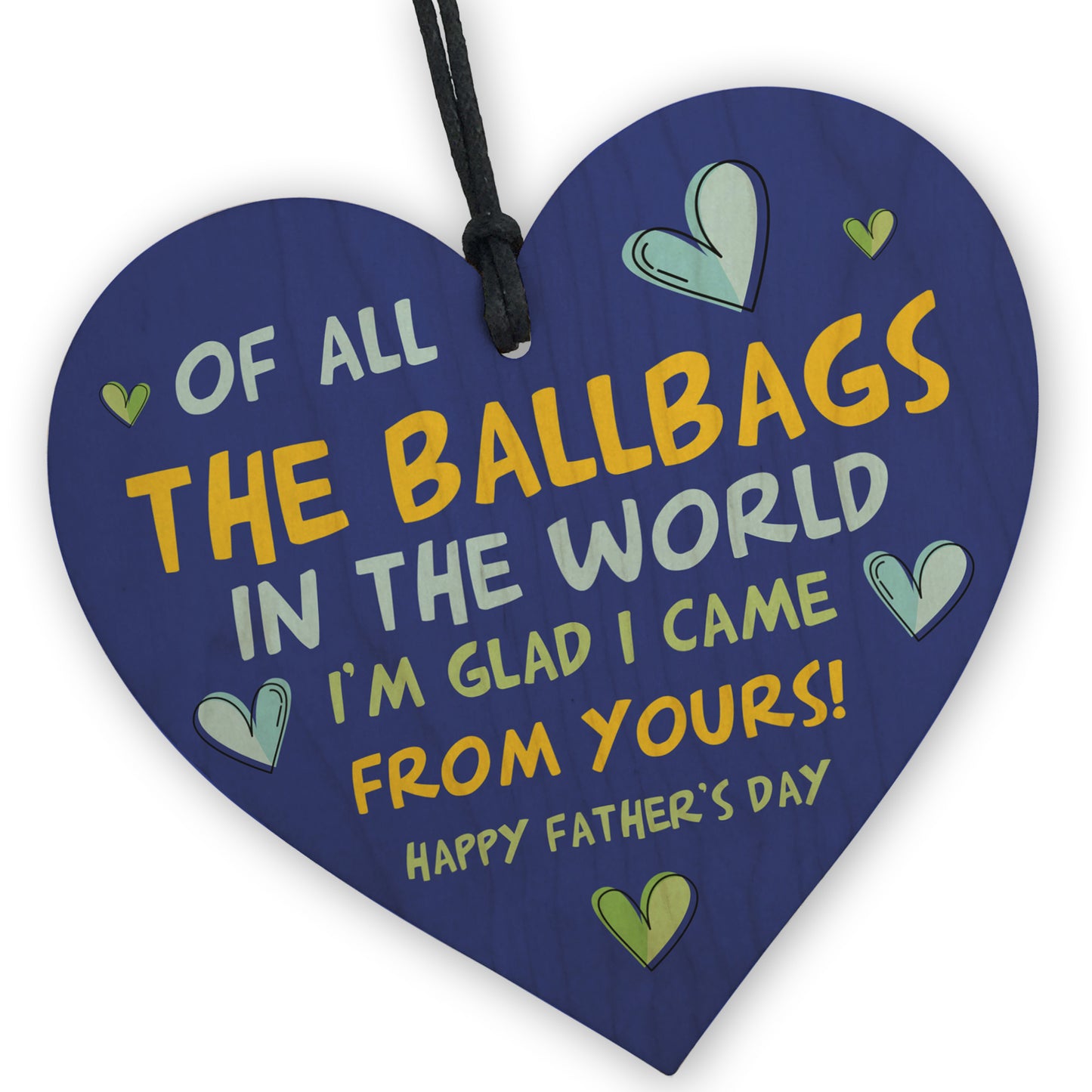 Fathers Day Gifts Funny Dad Wood Heart Rude Fathers Day Gifts