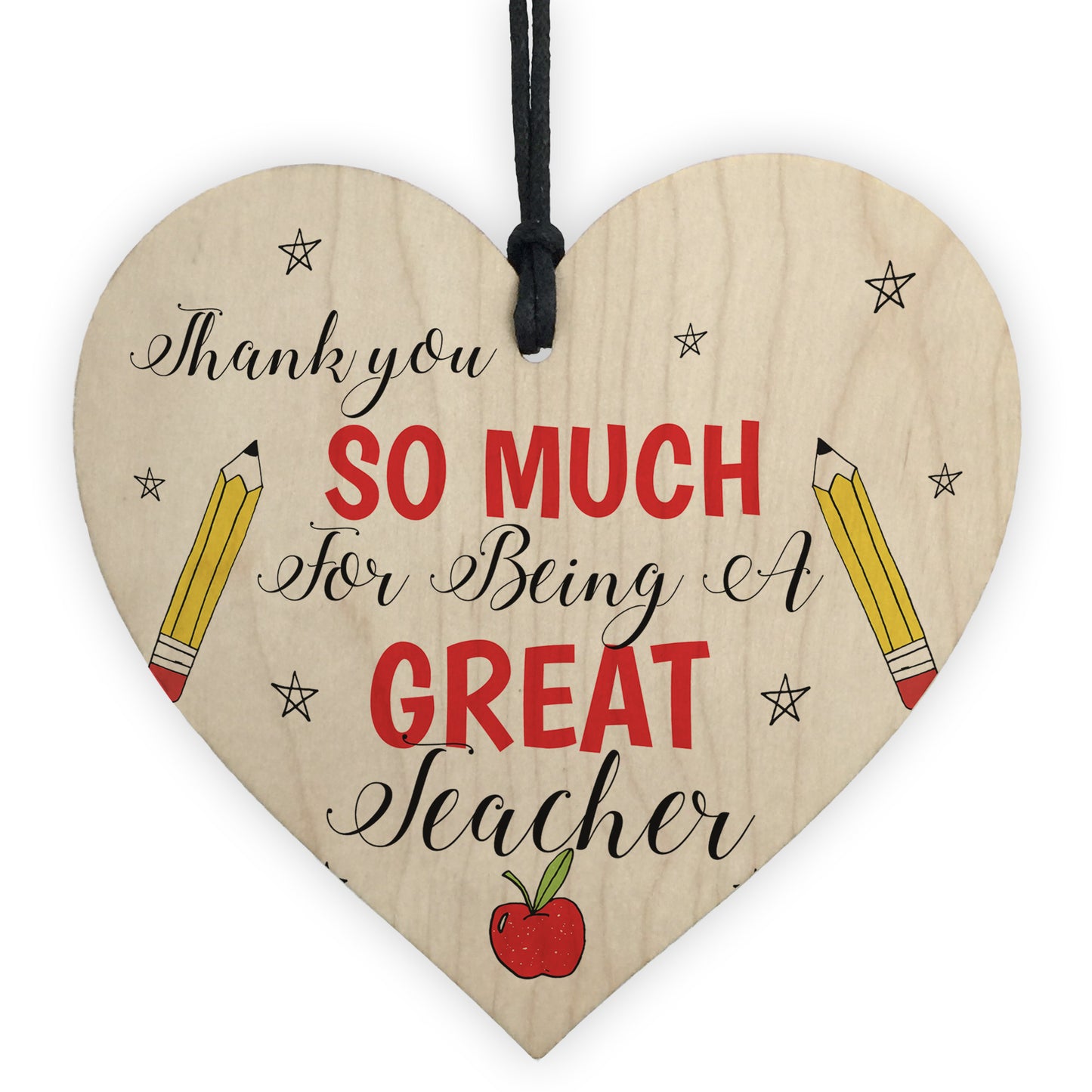 Thank You Teacher Gifts Wood Heart Teacher Appreciation Gifts