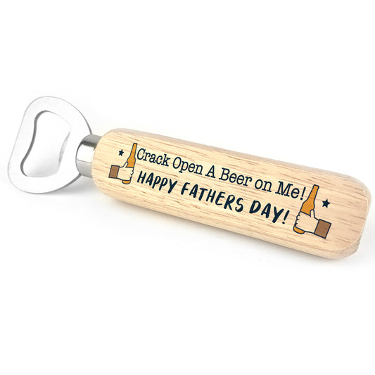 Fathers Day Gift For Dad Grandad Wooden Bottle Opener Funny Gift