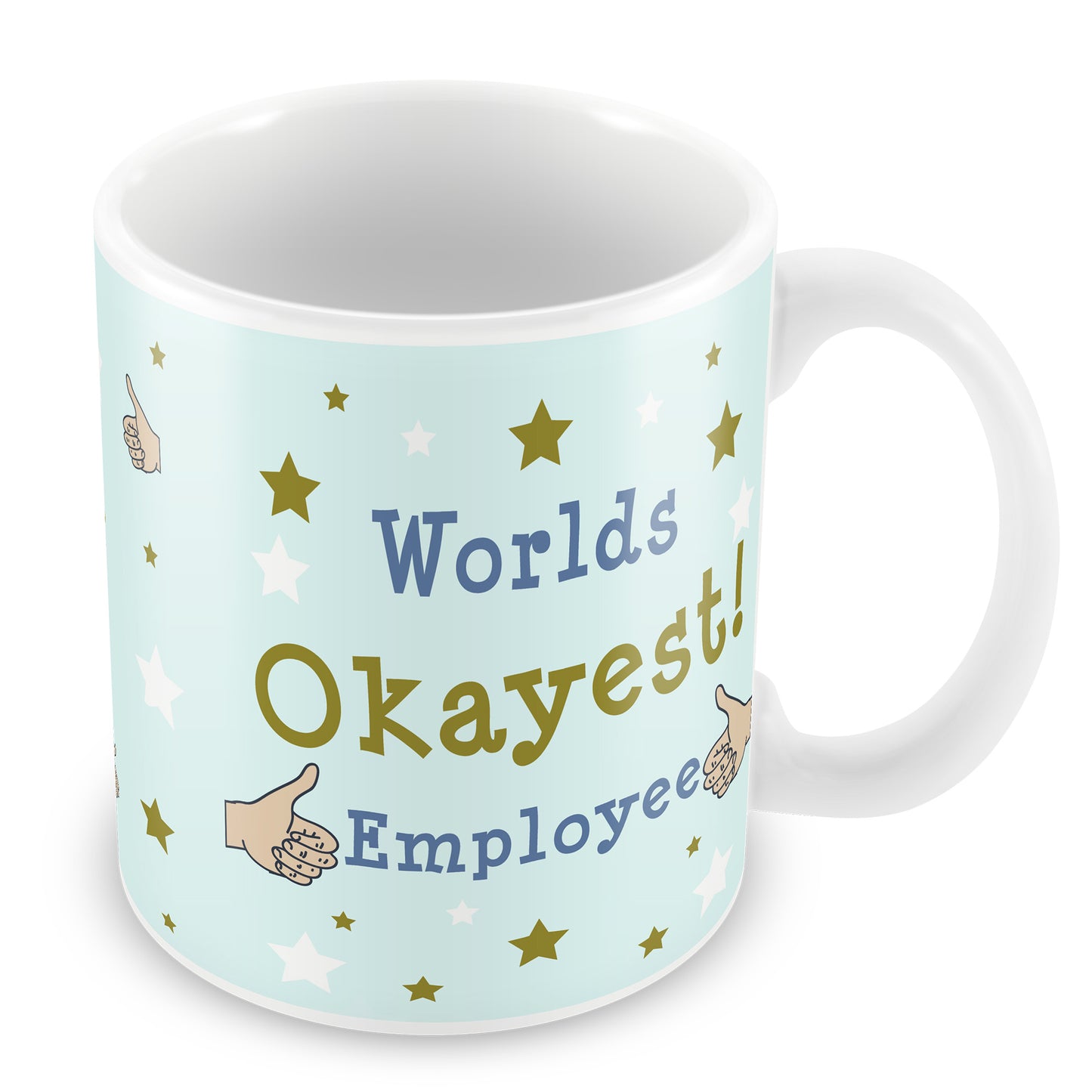 Worlds Okayest Employee Funny Colleague Mug Leaving New Job