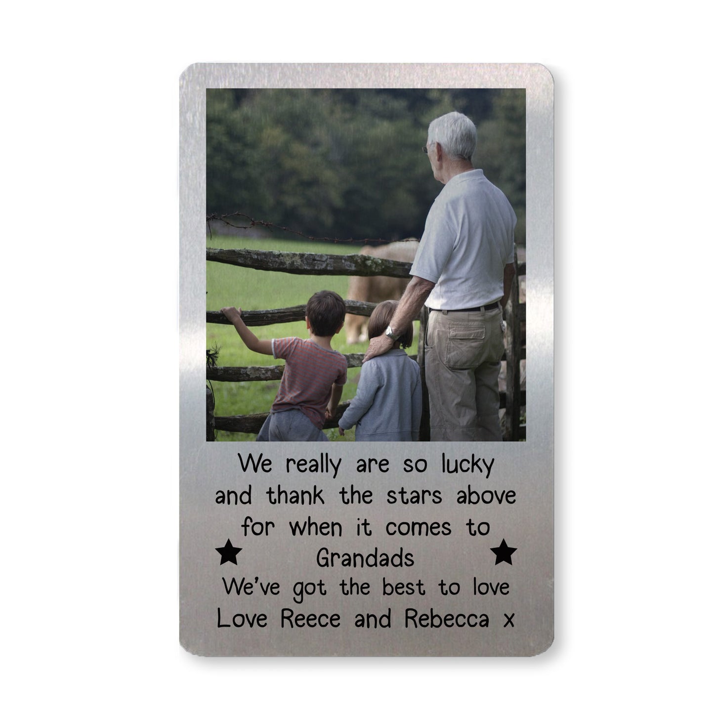 Novelty Gift For Grandad Personalised Photo Wallet Card Birthday
