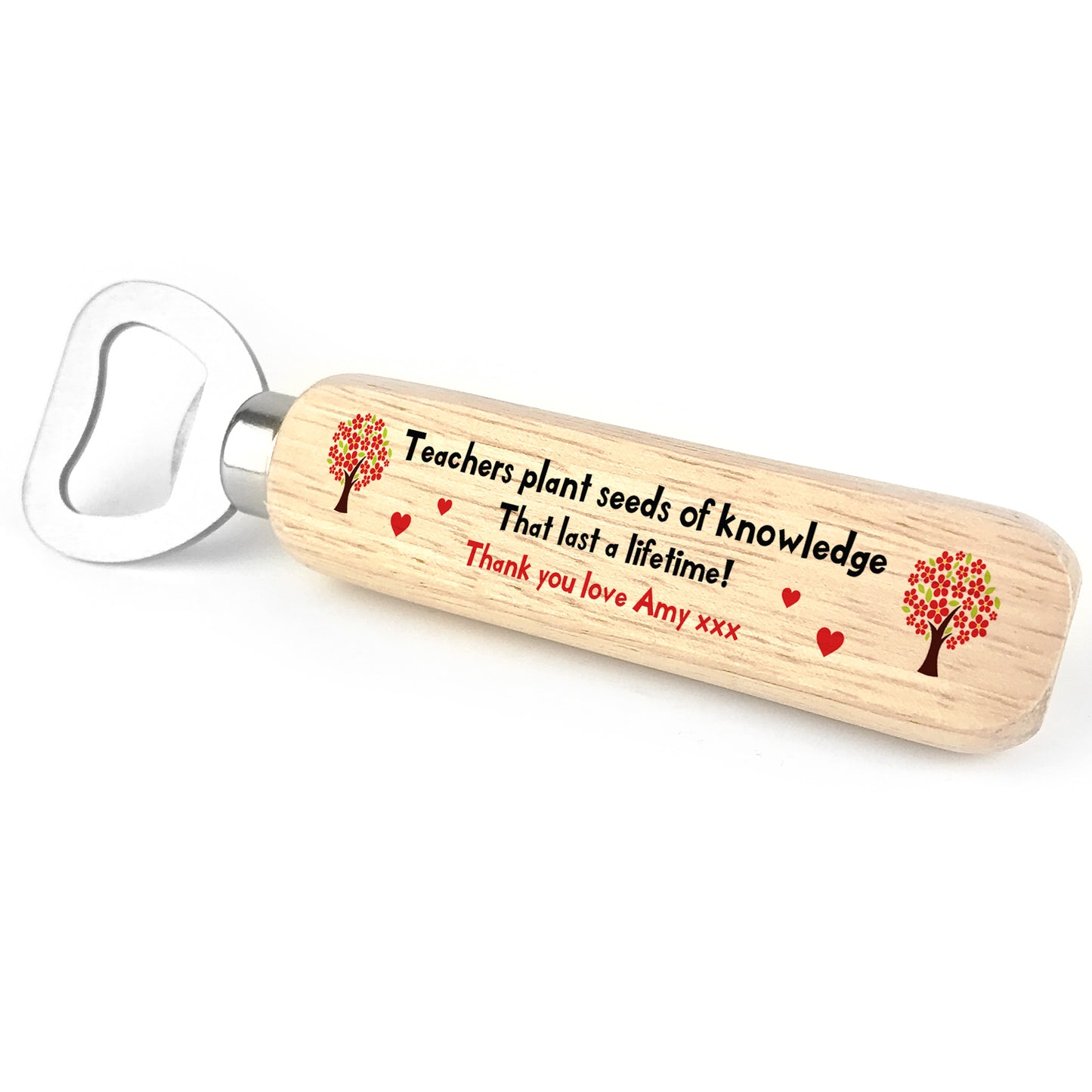 Thank You Gift For Teacher Teaching Assistant Wood Bottle Opener