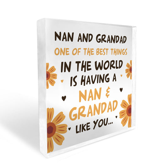 Nan And Grandad Sign Gift For Nan And Grandad Christmas Birthday