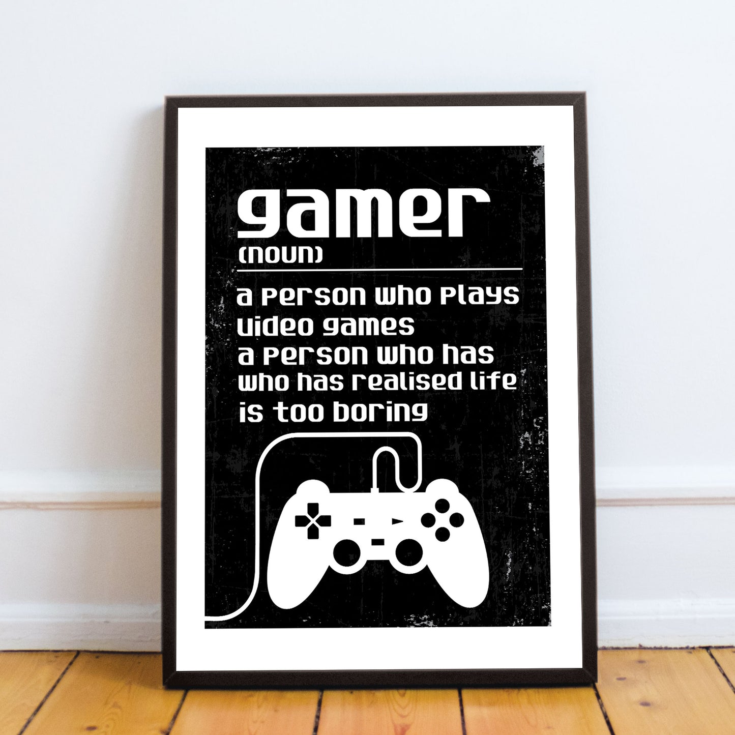 Gamer Gift Funny Gamer Sign Boys Bedroom Decor Retro Gaming Sign