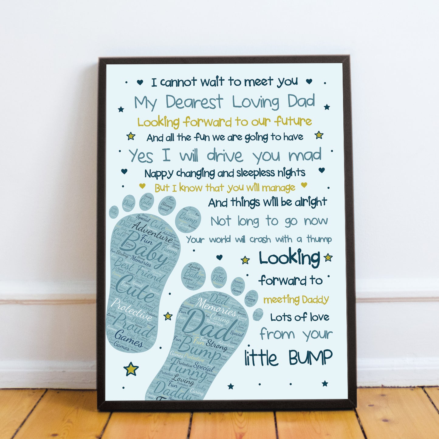 Fathers Day Gifts Daddy To Be Gifts From The Bump Baby Poem Gift