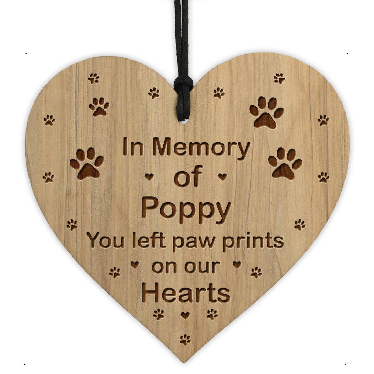 Memorial Plaque For Dog Cat Personalised Engraved Heart Pet Gift