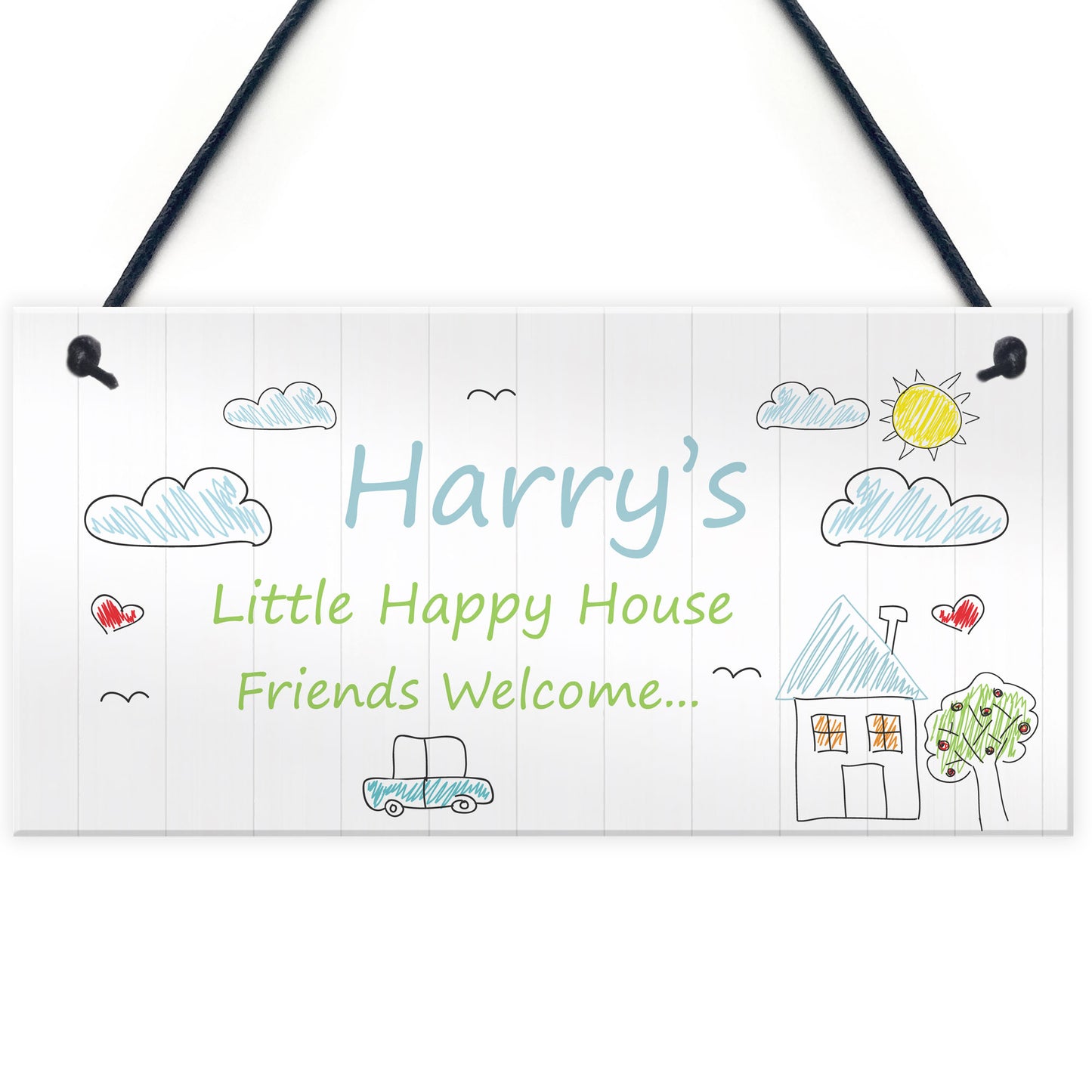 Personalised Childrens Playhouse Bedroom Wendy House Door Sign