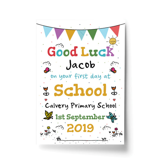 Personalised Nursery School Gift Print Good Luck Nursery Gift