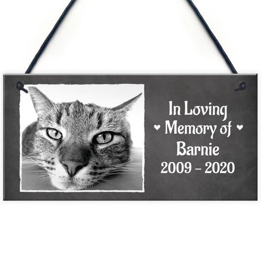 In Loving Memory PERSONALISED Pet Cat Memorial Plaque