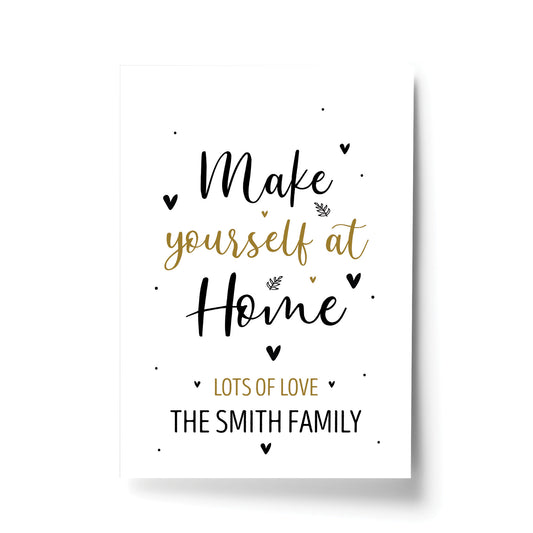 New Home Gift Personalised Print First Home Our First Home Gift