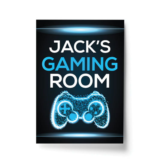 Novelty Gaming Poster For Son Gamer Personalised Print