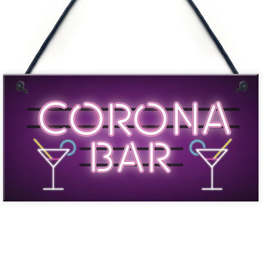 Funny Bar Signs Quarantine Gifts Novelty Home Bar Decor Gifts