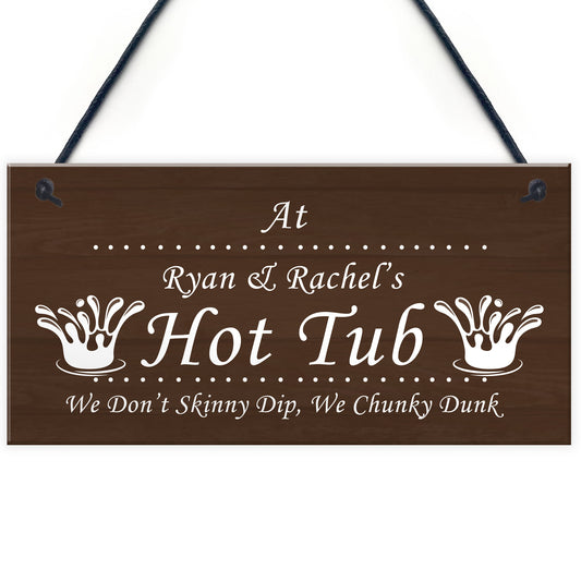 Personalised Any Name's Hot Tub Sign Novelty Hot Tub Accessories