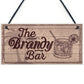 Vintage Shabby Chic Bar Sign Brandy Plaque Home Bar Wedding Gift