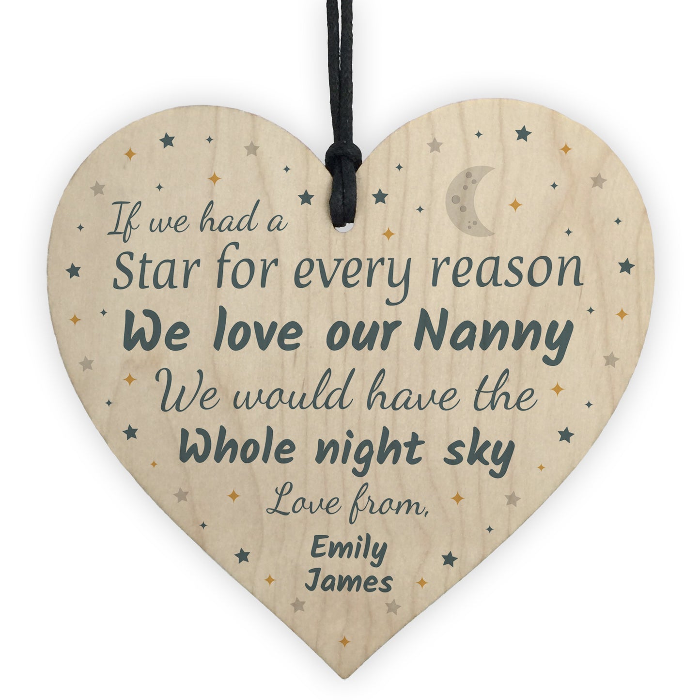 Personalised Gift For Nanny Birthday Christmas Gift Love Sign